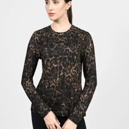 Skechers Transparent Polyester Regular Fit Printed Tops-picture-24