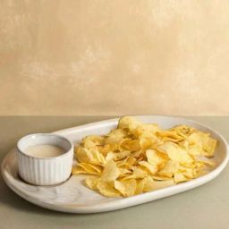 Fabindia Anaarbagh White Ceramic 1 Platters & 1 Dip Bowl-image-26