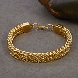 Minprice Men Gold-Plated Multistrand Bracelet-58