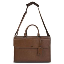 Aldo EDIRETH200029 Brown Synthetic Textured Laptop Messenger Bag-image-22