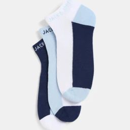 Jack & Jones Multicolor Colour Block Socks - Pack Of 3-image-72