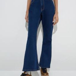 Nuon by Westside Dark Blue Wide-Leg Fit High-Rise Jeans-image-30