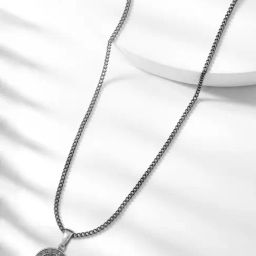 Peora Silver-Plated Pendant Chain Necklace-image-99