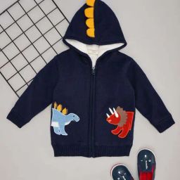Pantaloons Baby Boys Navy Peony Embroidery Full Sleeves Sweaters & Cardigans-image-57