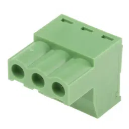 RS PRO 3 Way Pluggable Terminal Block 5 mm Pitch Screw Termination, 8971168 image 3