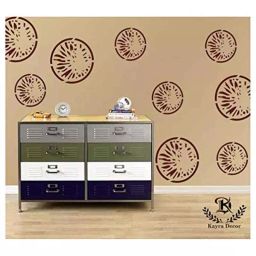 Kayra Decor Circular 16x24 Inch Wall Design Stencil Painting KHSNT006-image-97
