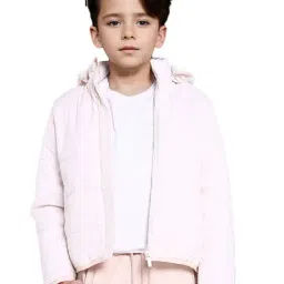 Rare Ones Boys White Polyester Solid Jacket-image-30