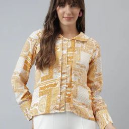 Latin Quarters Yellow Printed Shirt-picture-9