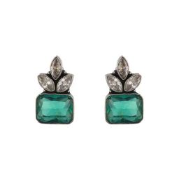 Saraf RS Jewellery Silver Statement Brass Earrings for Women-image-31
