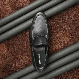 Imperio by Regal Men's Black Formal Loafers-image-40