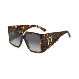 DSQUARED2 Grey Square UV Protection Sunglasses for Women-image-34