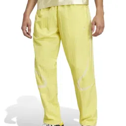 Adidas Originals Yellow Loose Fit Striped Trackpants-image-30