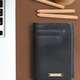 Hidesign 284-TF RF Black Casual Leather Rfid Tri-Fold Wallet for Men-image-9