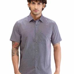 Colorplus Black Regular Fit Printed Shirt-picture-28