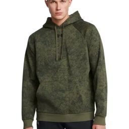 Under Armour Green Regular Fit Texture Sports Hoodie-image-43