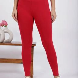 W Red Regular Fit Tights-image-51