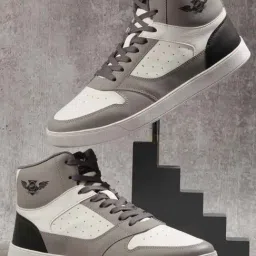 ID Men's Grey Ankle High Sneakers-image-7