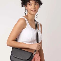 Fastrack Black Solid Small Sling Handbag-42