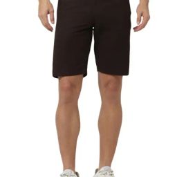 Van Heusen Brown Cotton Regular Fit Shorts-image-28