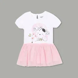 Juniors by Lifestyle White Printed Regular Fit Dress-image-90