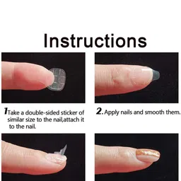 Scheibe Set Of 50 Sheets Nail Glue Tabs image 5