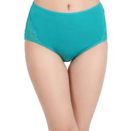 Clovia Turquoise Lace Boy shorts Panty-image-82