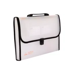 POLEN PREMIUM Expanding File Folder Polypropylene (PP) Fullscape 27x39 cm Buckle Closure, PPX1-Black-12