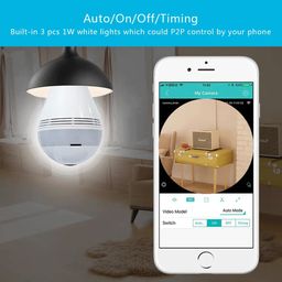 TECHNOVIEW WiFi HD 2MP Indoor Security Dome Bulb Shape Camera with Motion Detectio, Light Vision, Two Way Audio, Live View, Support Upto 64GB SD Card,(Work with Electricity Only) image 5