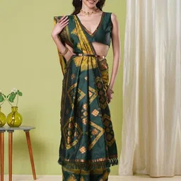 HI FI NX Woven Design Zari Art Silk Banarasi Saree-image-96