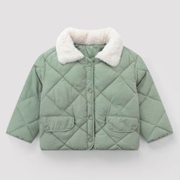 Kookie Kids Full Sleeves Padded Winter Jacket - Green-image-91