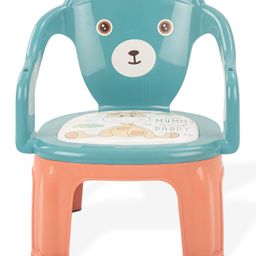 Baybee Plastic Table Chair with Cushion Seat & High Backrest - Green-image-44