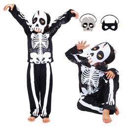 Sarvda Halloween Theme Skeleton Costume Set - Black-image-57