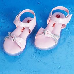 Mine Sole Stone Embellished Sandals - Pink-image-9