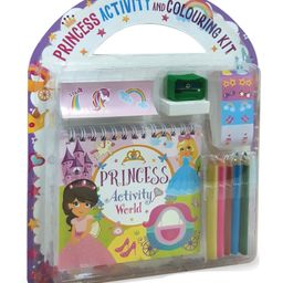 Activity World: Princess Activity and Colouring Kit with Colour Pencils, Stickers, Colouring and Activity pad, Sharpener and Eraser-image-35