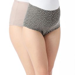 Bella Mama Cotton Elastane High Coverage Floral Printed Panties Pack of 2 (Color May Vary)-image-84