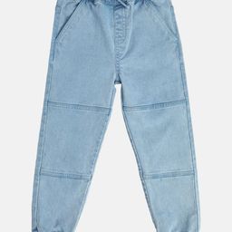 MINI KLUB Cotton Denim Threadwork Embroidered Pant - Blue-picture-12