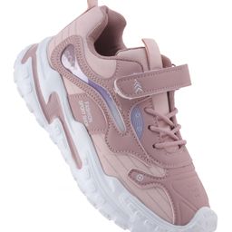 Pine Kids Sneaker Shoes With Velcro Closure & Tape Detailing - Pink-image-77