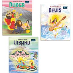 BOOK FORD PUBLICATIONS Illustrated Tales of Devis Durga & Vishnu Set of 3 Books for kids - English-image-76
