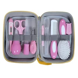 Kids Station 11 in 1 Baby Grooming Kit Newborn Care Essentials in Pink EVA Travel Case Complete Baby Grooming & Hygiene Set-picture-16