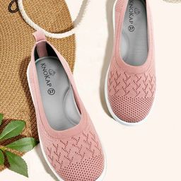 KNOKAP Women Mesh Walking Non-Marking Shoes-image-102