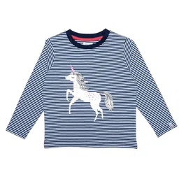 Lilly and Sid Girls Striped Organic Cotton Top-image-53