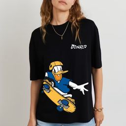 RAYACLOSET Women Printed Pockets T-shirt-image-41