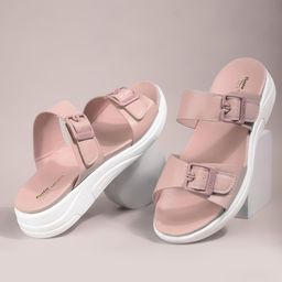 Bata comfit Women Open Toe Flats with Buckles-image-69