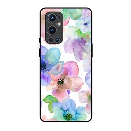 QRIOH Floral Printed OnePlus 9 pro Back Case Mobile Accessories-image-84