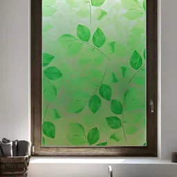 Jaamso Royals Green Printed Self-Adhesive Window Frosting Film Sticker-image-76