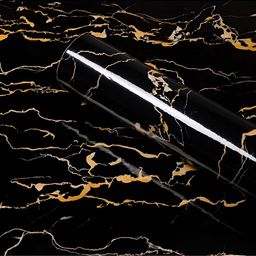 Jaamso Royals Black & Brown Abstract Printed Self Adhesive Wallpaper-picture-8