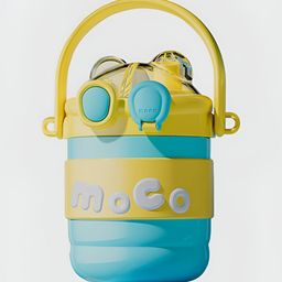Little Surprise Box LLP Blue & Yellow Stainless Steel Single Wall Vacuum Water Bottle-57