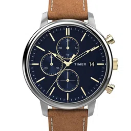 Timex Men Leather Straps Analogue Watch TW2U39000UJ-14