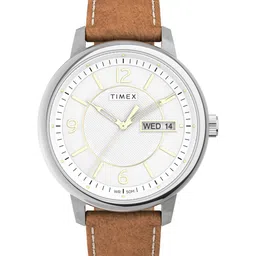 Timex Men Leather Straps Analogue Watch TW2V28900UJ-45