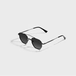 SAM AND MARSHALL Jason Metal Polarized 400UV Protection Wayfarers Black Sunglasses-picture-32